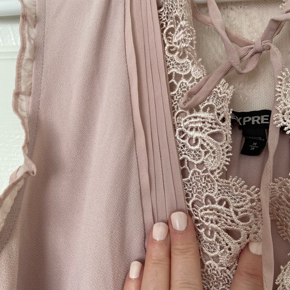 Express Top with Lace Trim Detail - Picture 2 of 4